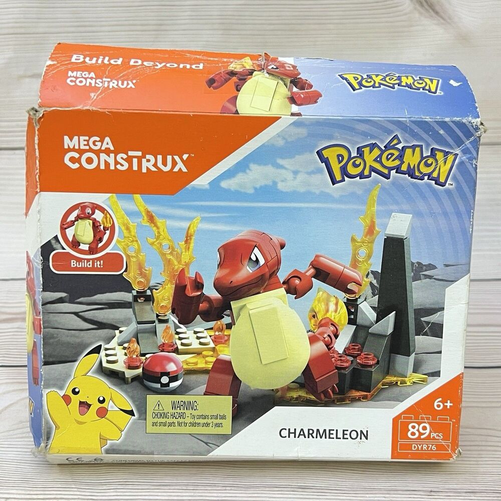 Mega Construx Pokémon Charmeleon Building Toy Set DYR76 89 Pieces - New Open Box